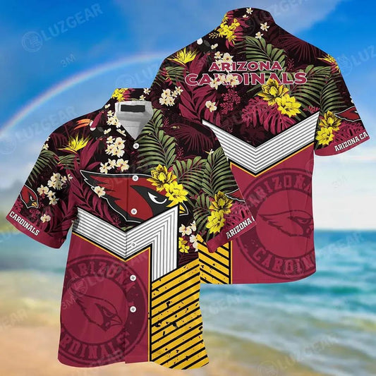 Arizona Cardinals Nfl Football Beach Shirt For This Summer Hawaiian Shirt, NFL Hawaiian Shirt Moonbestprint
