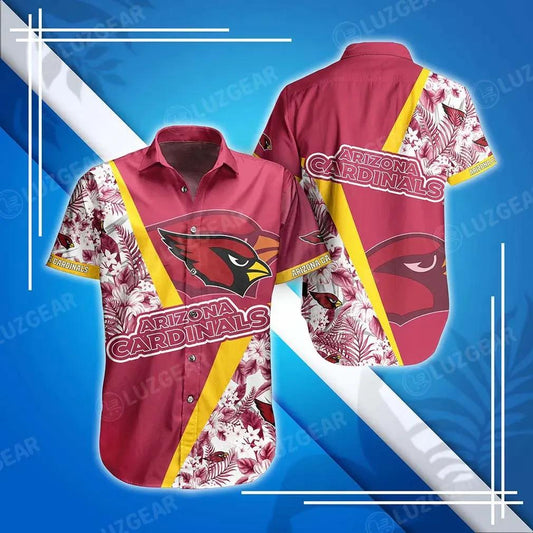 Arizona Cardinals Nfl Hawaiian Shirt Short Style Hot Trending Summer For Awesome Fans, NFL Hawaiian Shirt Moonbestprint