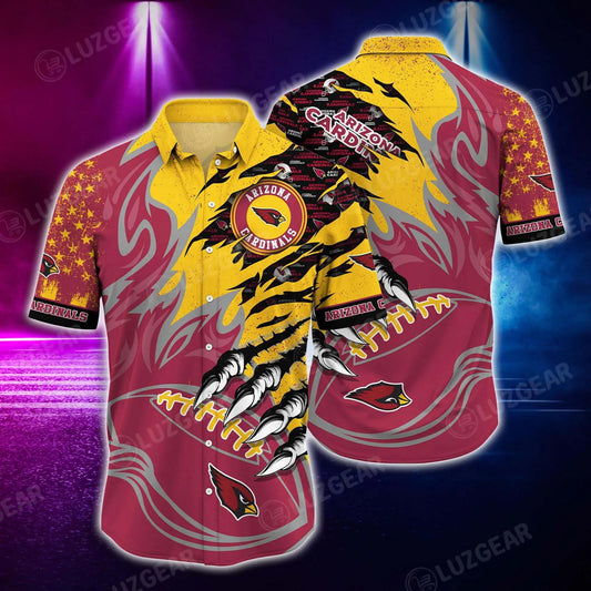Arizona Cardinals Nfl Hawaiian Shirt Style Vintage Summer Beach Shirt Best Gift For Fans, NFL Hawaiian Shirt Moonbestprint