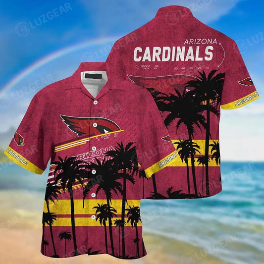 Arizona Cardinals Nfl Hawaiian Shirt This Summer Beach Shirt Gift For Best Fans, NFL Hawaiian Shirt Moonbestprint