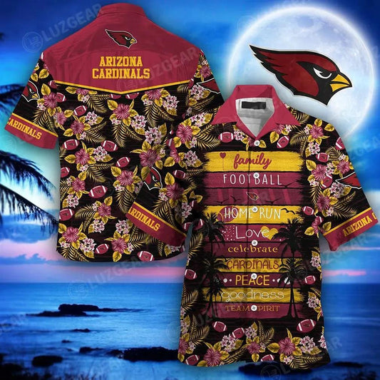 Arizona Cardinals Nfl Hawaiian Shirt This Summer New Gift For Family Football, NFL Hawaiian Shirt Moonbestprint
