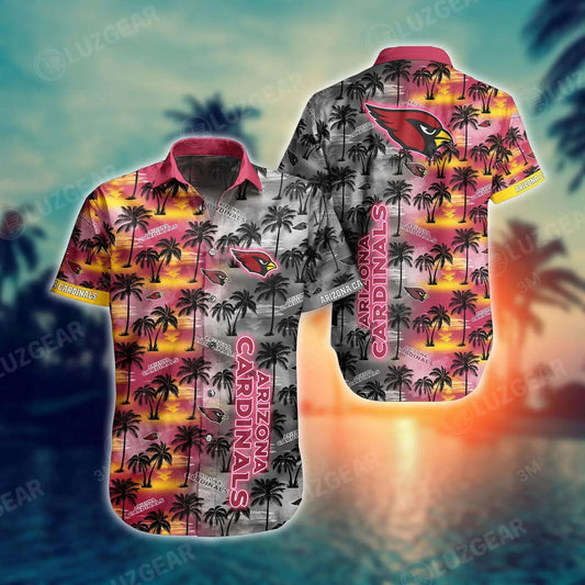 Arizona Cardinals Nfl Hawaiian Shirt Tropical Patterns New Hot Trend Summer For Football Nfl Fans, NFL Hawaiian Shirt Moonbestprint