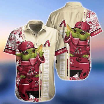 Arizona Diamondbacks Baby Yoda MLB Hawaiian Shirt, MLB Hawaiian Shirt Moonbestprint