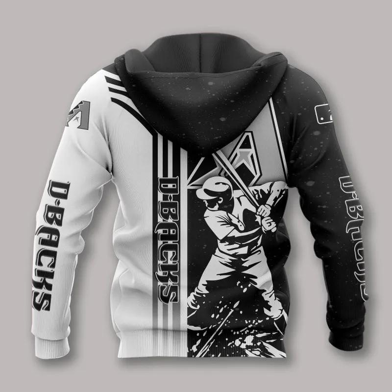 Arizona Diamondbacks Black White All Over Print Apparel 1, MLB Hoodie Moonbestprint