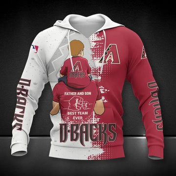 Arizona Diamondbacks Dad And Son All Over Print 1, MLB Hoodie Moonbestprint