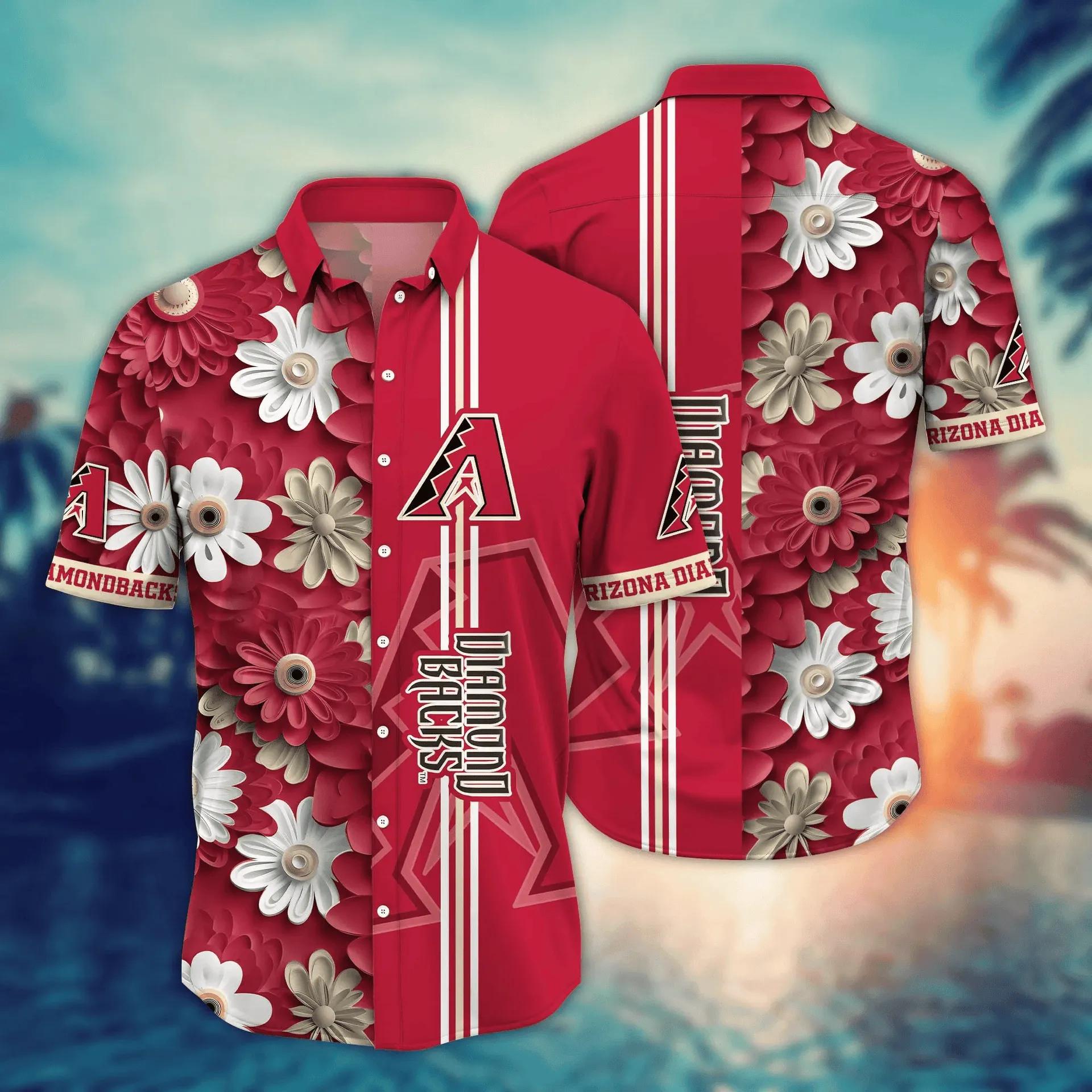 Arizona Diamondbacks MLB Flower Hawaiian Shirt, MLB Hawaiian Shirt Moonbestprint