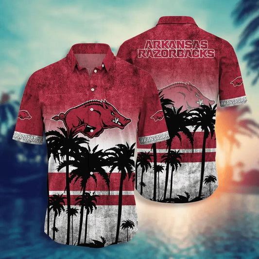 Arkansas Razorbacks Aloha Hawaiian Shirt, NCAA Hawaiian Shirt Moonbestprint