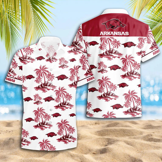 Arkansas Razorbacks Hawaii Shirt, NCAA Hawaiian Shirt Moonbestprint