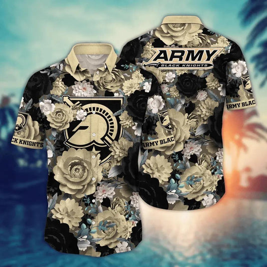 Army Black Knights NCAA Flower Aloha Hawaiian Shirt 4, NCAA Hawaiian Shirt Moonbestprint