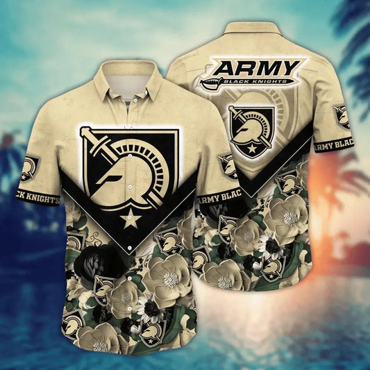 Army Black Knights NCAA Flower Aloha Hawaiian Shirt 5, NCAA Hawaiian Shirt Moonbestprint