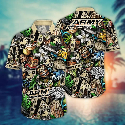 Army Black Knights NCAA Flower Aloha Hawaiian Shirt 6, NCAA Hawaiian Shirt Moonbestprint