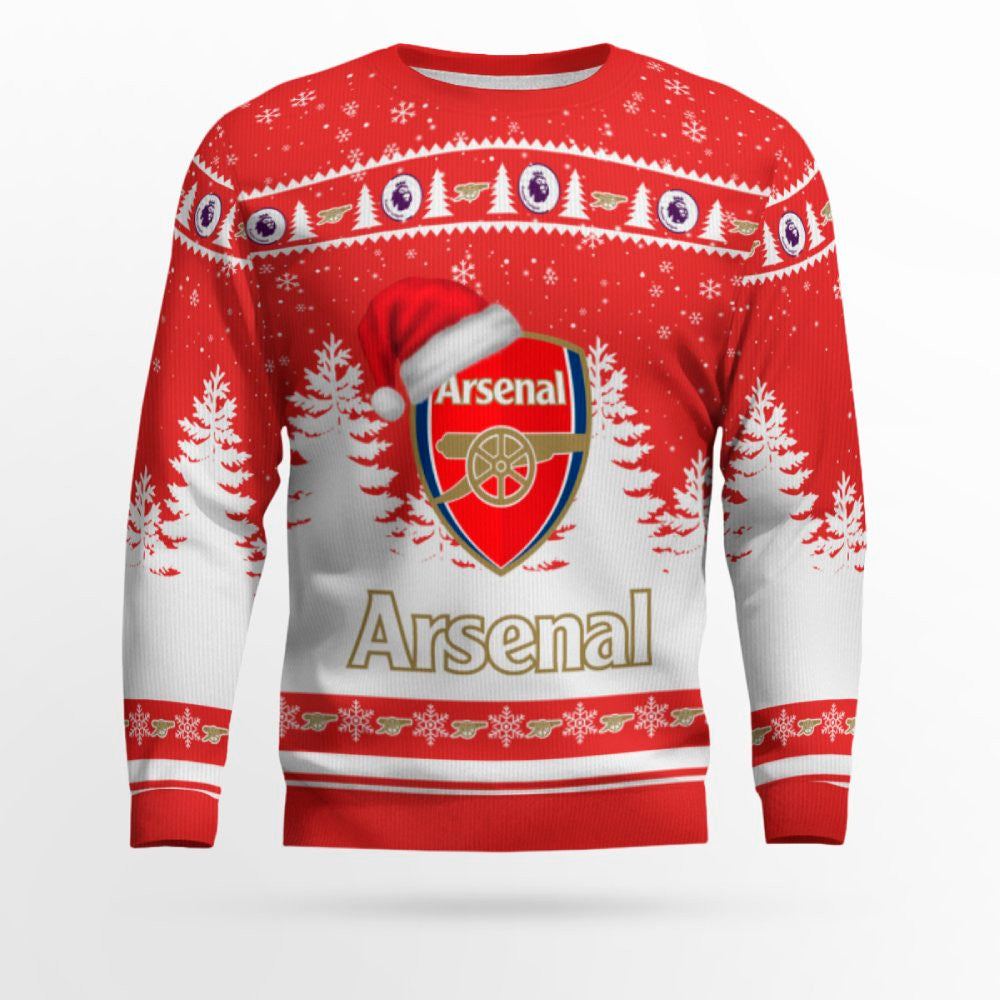 Arsenal FC 3D Christmas Ugly Sweater Gift For Fan – Moonbestprint