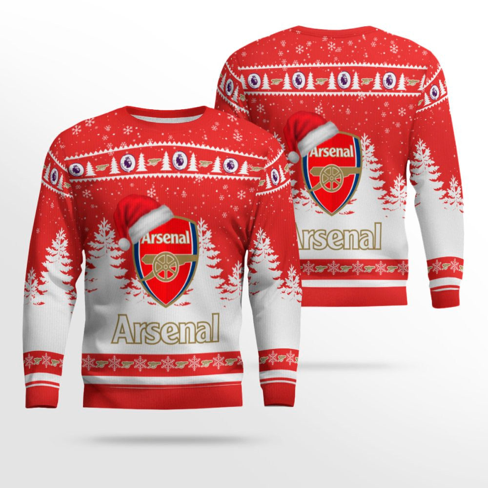 Arsenal FC 3D Christmas Ugly Sweater Gift For Fan – Moonbestprint