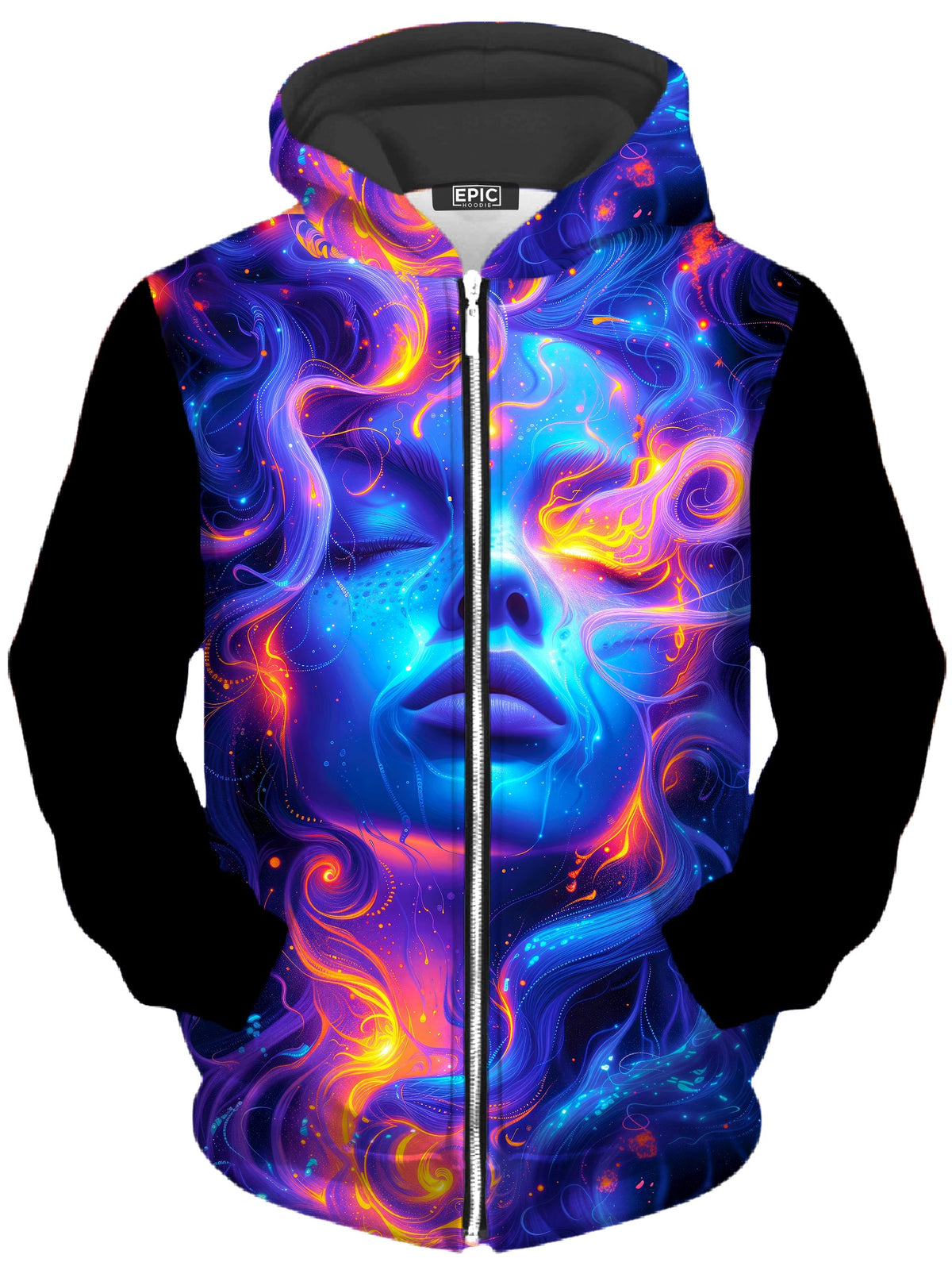 Universal Being Unisex Zip-Up Hoodie -Moonbestprint