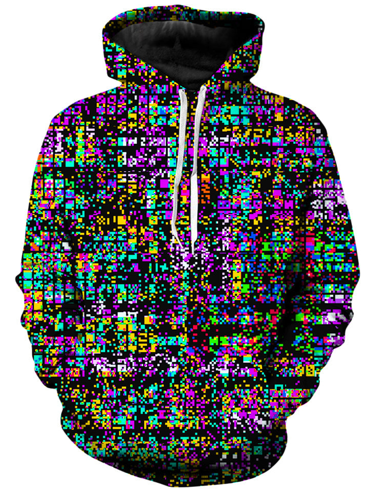 8-Bit Trippy Glitch Unisex Hoodie -Moonbestprint