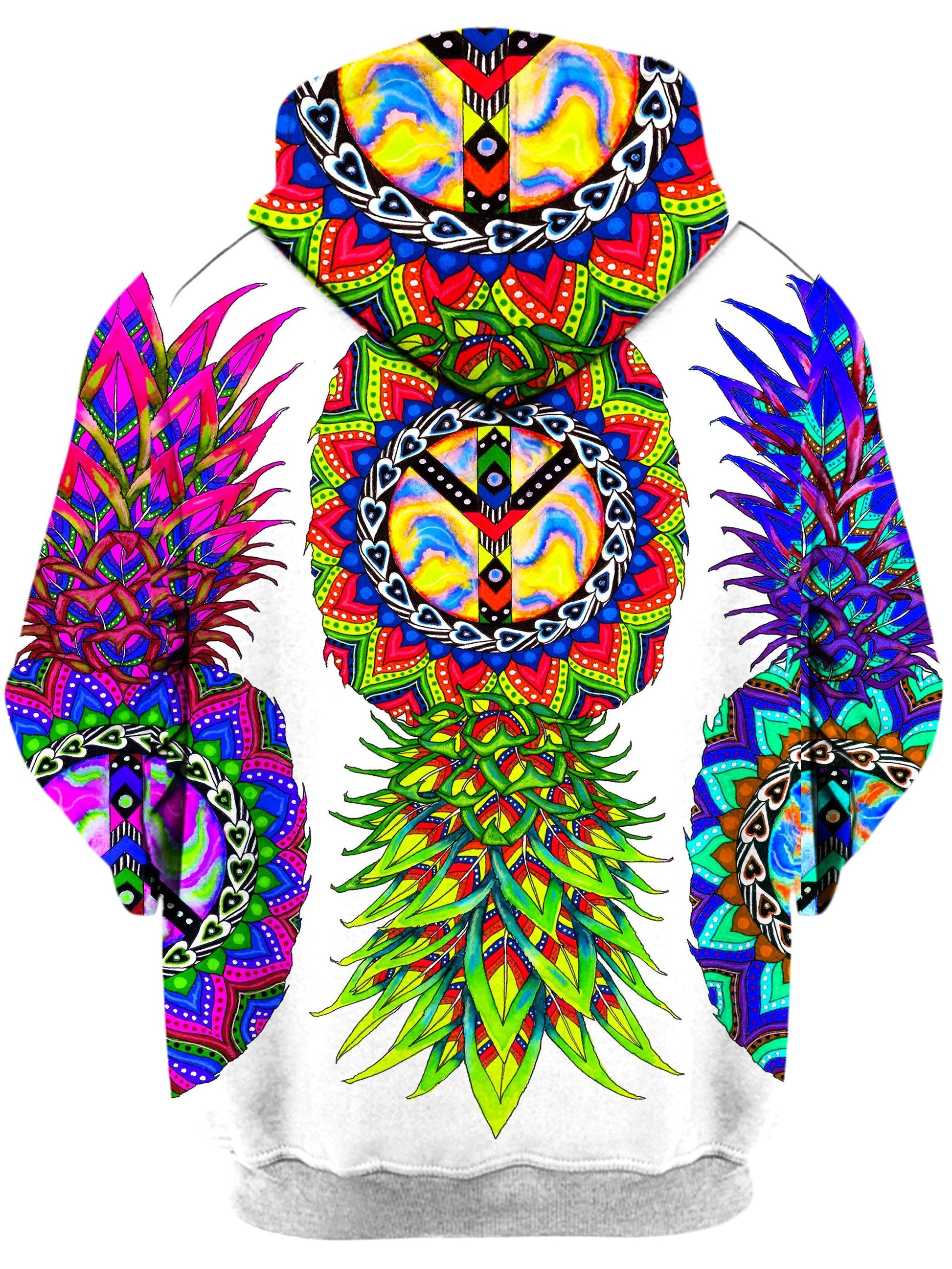 Ananas Trio Unisex Zip-Up Hoodie -Moonbestprint