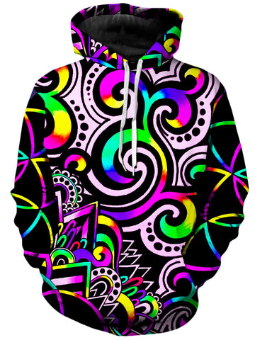 White Doodle Magic Unisex Hoodie -Moonbestprint