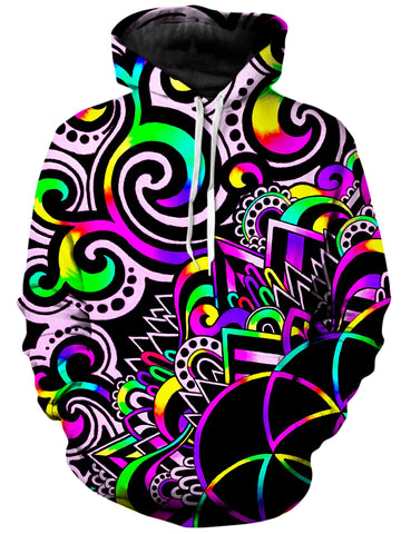 White Doodle Magic V2 Unisex Hoodie -Moonbestprint