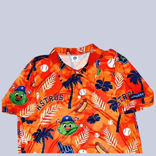 Astros Orange Hawaiian Shirt Giveaway 2025 - Moonbestprint