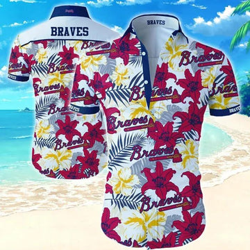 Atlanta Braves Aloha Hawaiian Shirt, MLB Hawaiian Shirt Moonbestprint