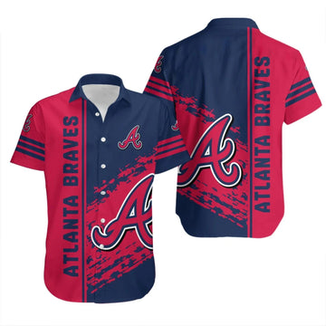 Atlanta Braves Hawaiian Shirt Quarter Style - MLB, MLB Hawaiian Shirt Moonbestprint