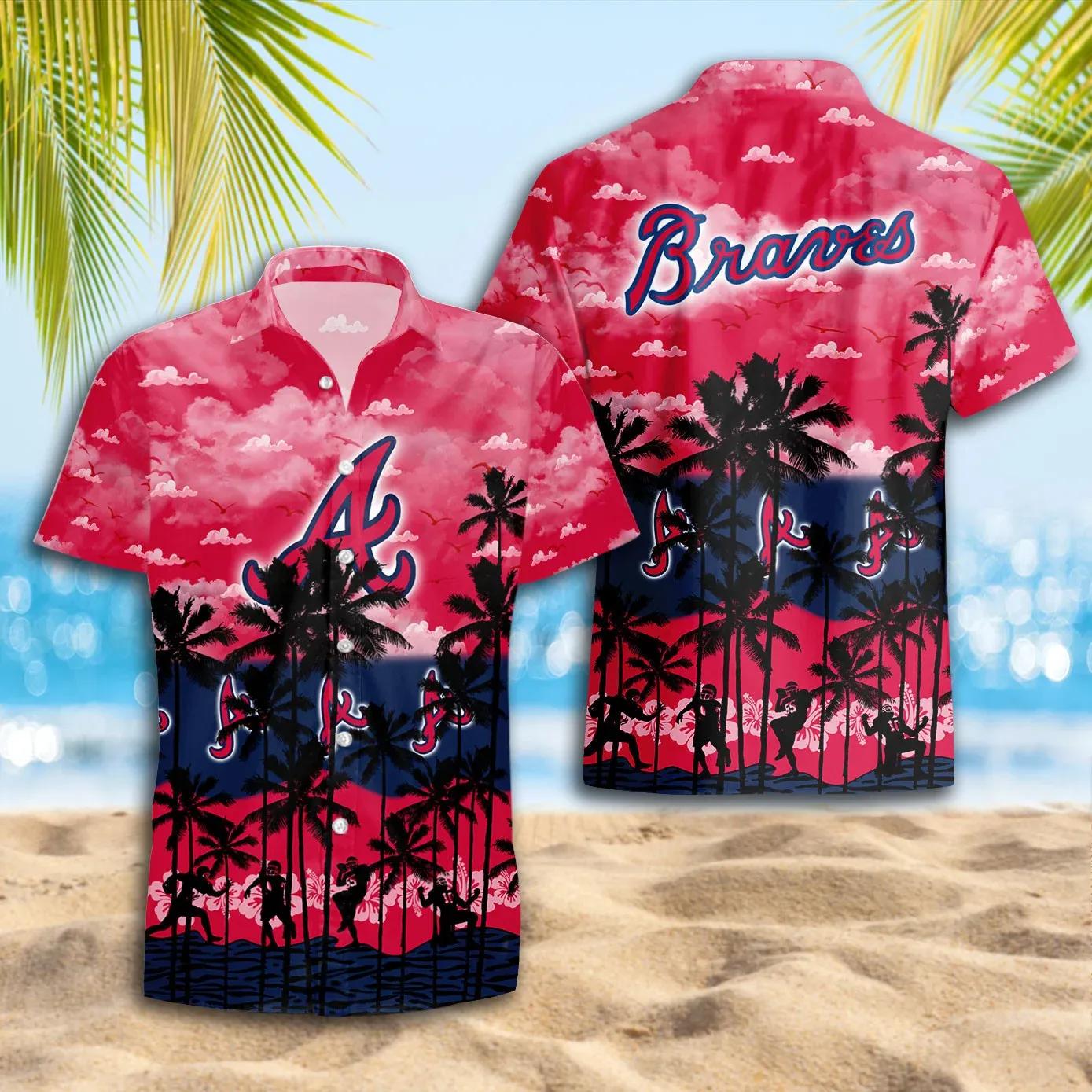 Atlanta Braves Hawaiian Shirt Trending Summer, MLB Hawaiian Shirt Moonbestprint