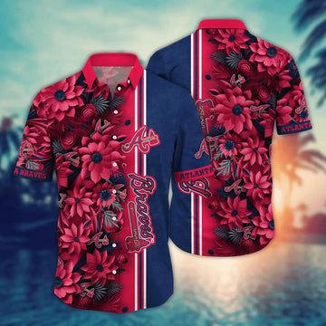 Atlanta Braves MLB Flower Hawaii Shirt 10, MLB Hawaiian Shirt Moonbestprint