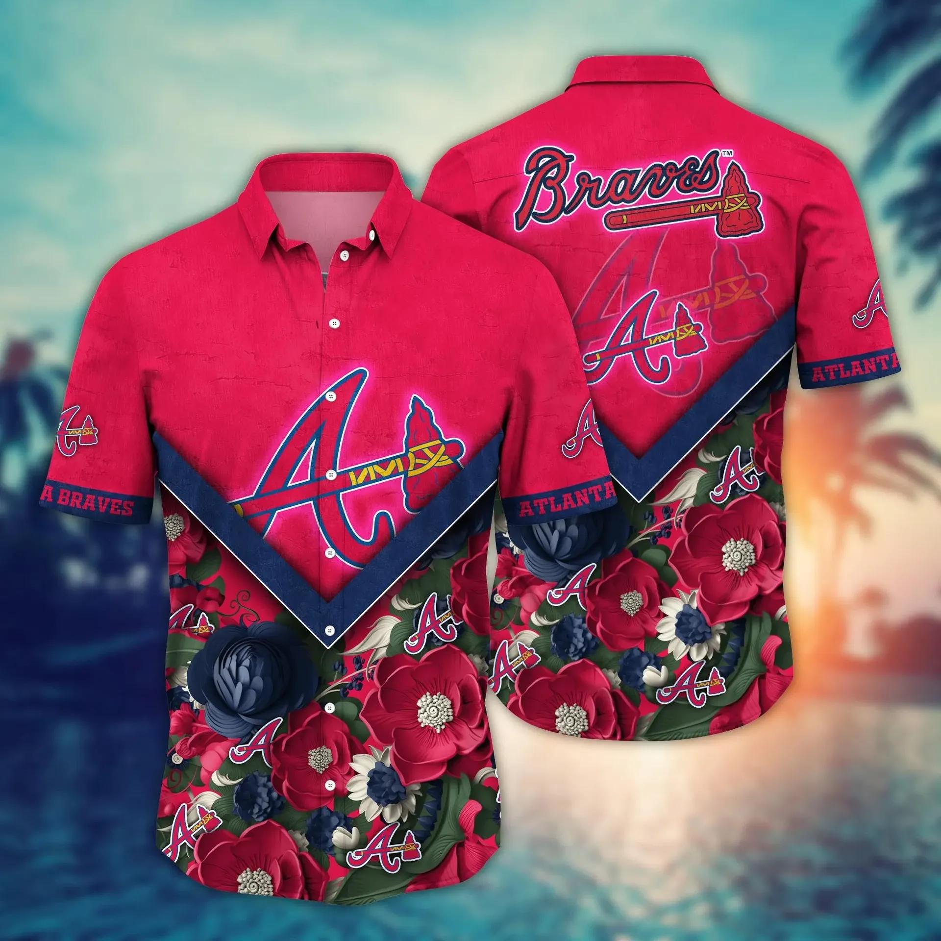 Atlanta Braves MLB Flower Hawaii Shirt 11, MLB Hawaiian Shirt Moonbestprint
