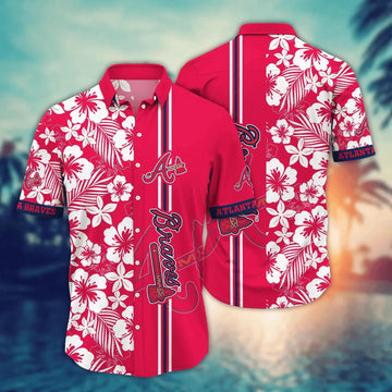 Atlanta Braves MLB Flower Hawaii Shirt, MLB Hawaiian Shirt Moonbestprint
