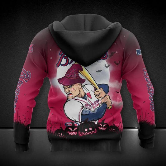 Atlanta Braves Mascot All Over Print Apparel 1, MLB Hoodie Moonbestprint