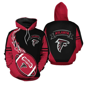 Atlanta Falcons 3D Hoodie, NFL Hoodie Moonbestprint