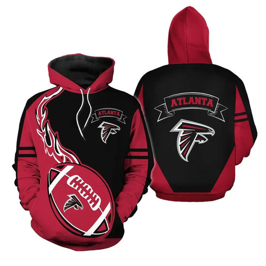 Atlanta Falcons 3D Hoodie, NFL Hoodie Moonbestprint