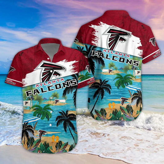 Atlanta Falcons Aloha Shirt, NFL Hawaiian Shirt Moonbestprint