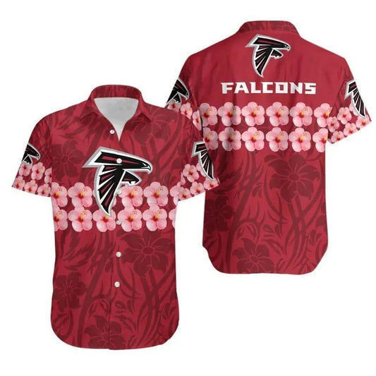 Atlanta Falcons Flower And Hawaii Shirt Summer Collection, NFL Hawaiian Shirt Moonbestprint