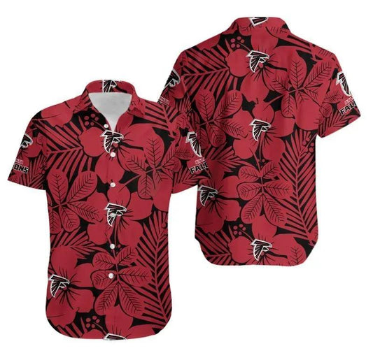 Atlanta Falcons Flower Hawaii Shirt Summer Collection, NFL Hawaiian Shirt Moonbestprint