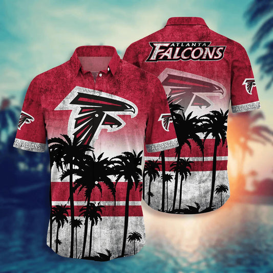 Atlanta Falcons Hawaii Shirt Style Hot Trending Summer, NFL Hawaiian Shirt Moonbestprint