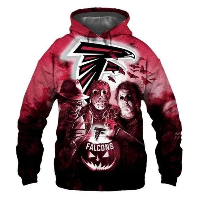 Atlanta Falcons Horror Night Halloween 3D Hoodie, NFL Hoodie Moonbestprint