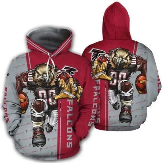 Atlanta Falcons Mascot 3D Hoodie, NFL Hoodie Moonbestprint