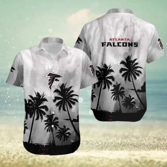 Atlanta Falcons NFL Coconut Trees Beach Vacation Hawaiian Shirt, NFL Hawaiian Shirt Moonbestprint