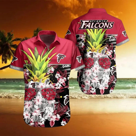 Atlanta Falcons NFL Pineapple Trendy Summer Hawaiian Shirt, NFL Hawaiian Shirt Moonbestprint