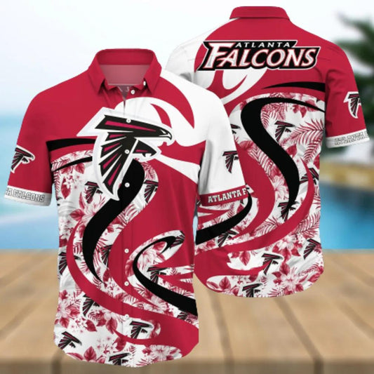 Atlanta Falcons NFL Trending Summer Pattern Hawaiian Shirt, NFL Hawaiian Shirt Moonbestprint
