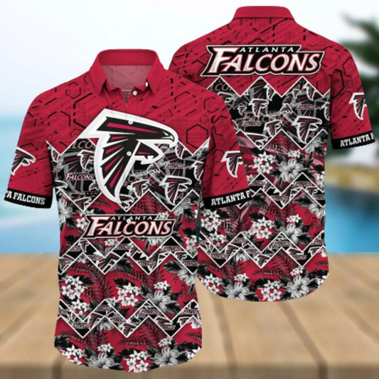Atlanta Falcons NFL Trending Summer Pattern Style Hawaiian Shirt, NFL Hawaiian Shirt Moonbestprint