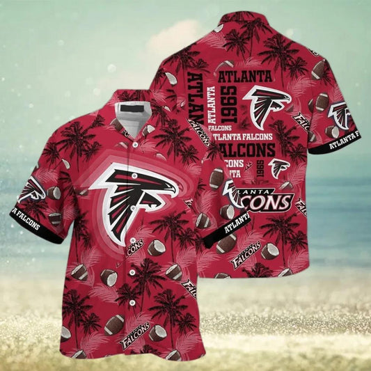 Atlanta Falcons NFL Trendy Summer Hawaiian Shirt, NFL Hawaiian Shirt Moonbestprint