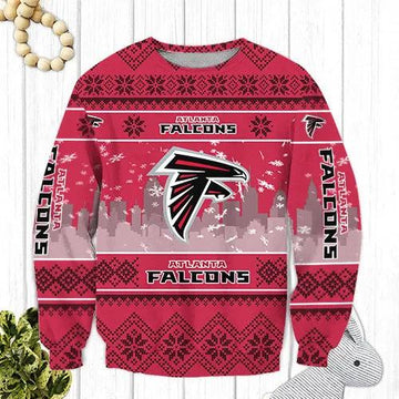 Atlanta Falcons NFL Ugly Christmas Sweater, NFL Christmas Sweater Moonbestprint