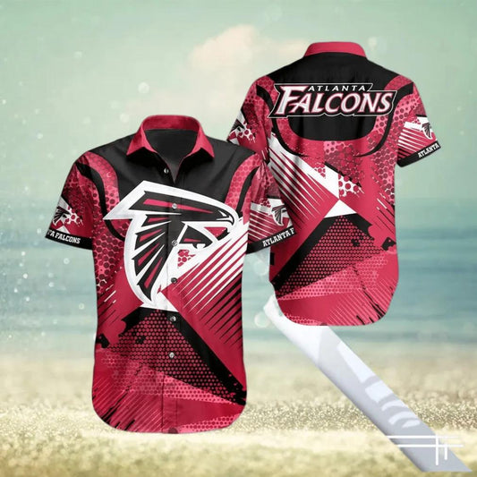 Atlanta Falcons NFL Vacation Summer Pattern Hawaiian Shirt, NFL Hawaiian Shirt Moonbestprint