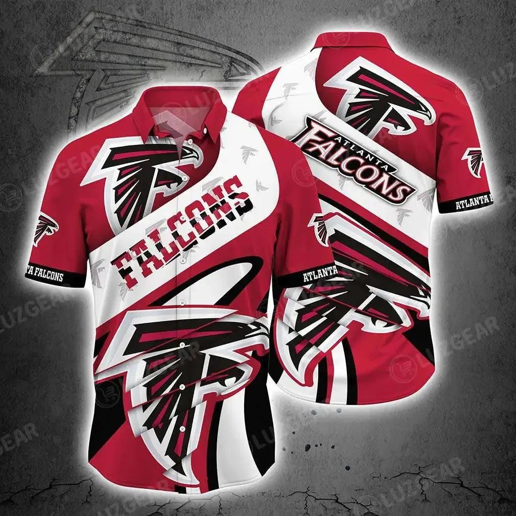 Atlanta Falcons Nfl Beach Shirt For Sports Best Fans This Summer Nfl Hawaiian Shirt, NFL Hawaiian Shirt Moonbestprint