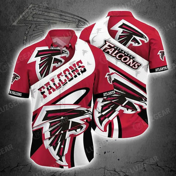 Atlanta Falcons Nfl Beach Shirt For Sports Best Fans This Summer Nfl Hawaiian Shirt, NFL Hawaiian Shirt Moonbestprint