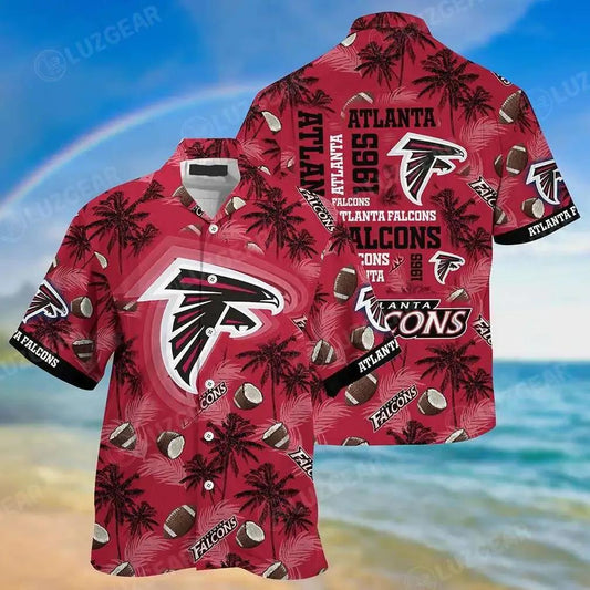 Atlanta Falcons Nfl Beach Shirt New Gift For Summer Hawaiian Shirt, NFL Hawaiian Shirt Moonbestprint
