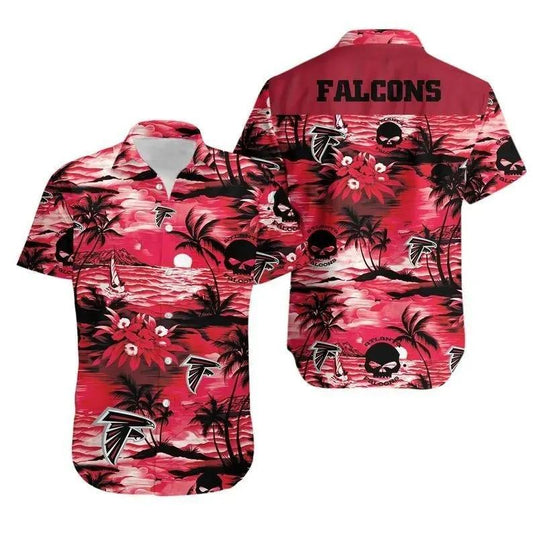 Atlanta Falcons Nfl Football Hawaiian Graphic Print Short Sleeve Hawaiian Shirt, NFL Hawaiian Shirt Moonbestprint