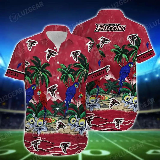 Atlanta Falcons Nfl Football Hawaiian Shirt Graphic Summer Tropical Patterns New Trends Gift For Men Women, NFL Hawaiian Shirt Moonbestprint
